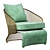 Elegant Colette Armchair by Minotti 3D model small image 1