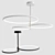 Elegant Ring Chandelier | 90-110cm Diameter 3D model small image 2