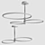 Elegant Ring Chandelier | 90-110cm Diameter 3D model small image 3