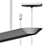 Sleek V-shaped Glide Pendant 3D model small image 4