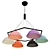 Escada Masda 384/6S E27 Multicolor Pendant Light 3D model small image 2