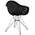 Eames Plastic Armchair: Sleek Design, Premium Quality 3D model small image 2