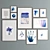 Art Frame 343: Stylish Wood and Metal Frames 3D model small image 3