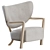 Serene Simplicity: Wulff ATD2 Lounge Chair 3D model small image 2