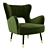 Munna babe Armchair: Stylish and Comfortable 3D model small image 2