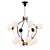Elegant Stilnovo Chandelier 3D model small image 1