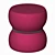 Modern Rope Pouf 3D model small image 3