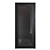 Sleek Black Wood Doors 3D model small image 6