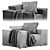 Melia Armchair: Stylish & Comfortable 3D model small image 2