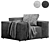 Melia Armchair: Stylish & Comfortable 3D model small image 6