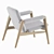 Vintage Buck Chair JH523 - Danish Design 3D model small image 3