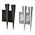 Sleek LED Wall Sconce 3D model small image 3