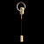 Sleek LED Wall Lamp 3D model small image 3