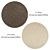 Versatile Round Rug Set 3D model small image 2