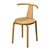 Sleek Ash Chair: Branca Lisboa's 2021 Collection 3D model small image 3