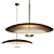 Elegant Ore Pendant Light 3D model small image 1