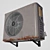 Rustic Outdoor A/C Unit: 2015 Version 3D model small image 16