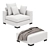 Modular Clifford Eichholtz Sofa: Versatile and Cozy 3D model small image 3
