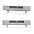 London TV Unit: Sleek Sub Module 3D model small image 3