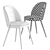 Zola Walnut Dining Chair Set 3D model small image 2