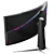 MSI MPG Artymis 343CQR: Immersive Gaming Power 3D model small image 2