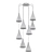 Vintage Tynell Brass Chandelier 3D model small image 2
