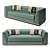 Luxurious Rockhampton Sofa: The Perfect Blend of Comfort and Style 3D model small image 1