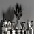 Elegant Bathroom Accessories Set 3D model small image 7