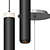 Sleek Elegance: Piega LED Pendant 3D model small image 2