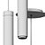 Sleek Elegance: Piega LED Pendant 3D model small image 3