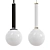 Modern Matteo Lighting in Stellar Black / Chrome / Gold / White 3D model small image 1