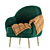 Cozy Retreat Armchair 3D model small image 1