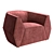 Eternal Expression: Ghidini1961 Infinito Armchair 3D model small image 1