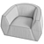 Eternal Expression: Ghidini1961 Infinito Armchair 3D model small image 6