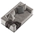 Minotti Hamilton 2-Seat Sofa 3D model small image 6
