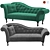 Elegant Chaise Lounge in 2K 3D model small image 1