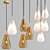 Elegant Blown Glass Chandeliers by ANOLI 3D model small image 1