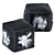Animal Silhouette Square Ottoman 3D model small image 2