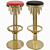 Deco Chic Bar Stool: Luxury & Elegance 3D model small image 1