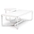 Mina Marble Coffee & Side Table Set 3D model small image 4