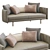 Modern Leather Sofa: Torii by Minotti 3D model small image 2