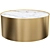Elegant Round Coffee Table Set 3D model small image 3