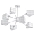 Stylish Freya FR5040PL Chandelier 3D model small image 2