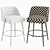 Luxury Bar Table & Chairs Set 3D model small image 2