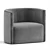 Stylish Rattan Fabric Armchair 3D model small image 1