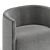 Stylish Rattan Fabric Armchair 3D model small image 2