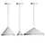 Vibia North LED Hanging Lamp: Elegant, Versatile Lighting 3D model small image 6