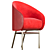 Modern Bar Chair with Sleek Design 3D model small image 1