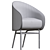 Modern Bar Chair with Sleek Design 3D model small image 3