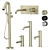 Ritmonio Set: Elegant Stainless Steel Bath Fixtures 3D model small image 3